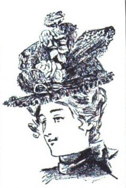 woman in big hat